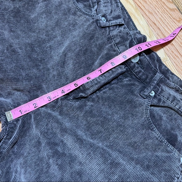 UO Standard Cloth Men's Gray Corduroy Skinny Tapered Pants - Picture 8 of 11